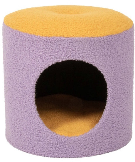 Coockoo Katzenhaus Happy House Gelb Lila