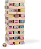 BS Toys Riesiger Zahlenturm aus Holz – 46-tlg.