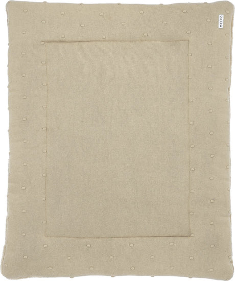 Meyco Baby Mini Knots Laufstallmatte – Sand – 77 x 97 cm