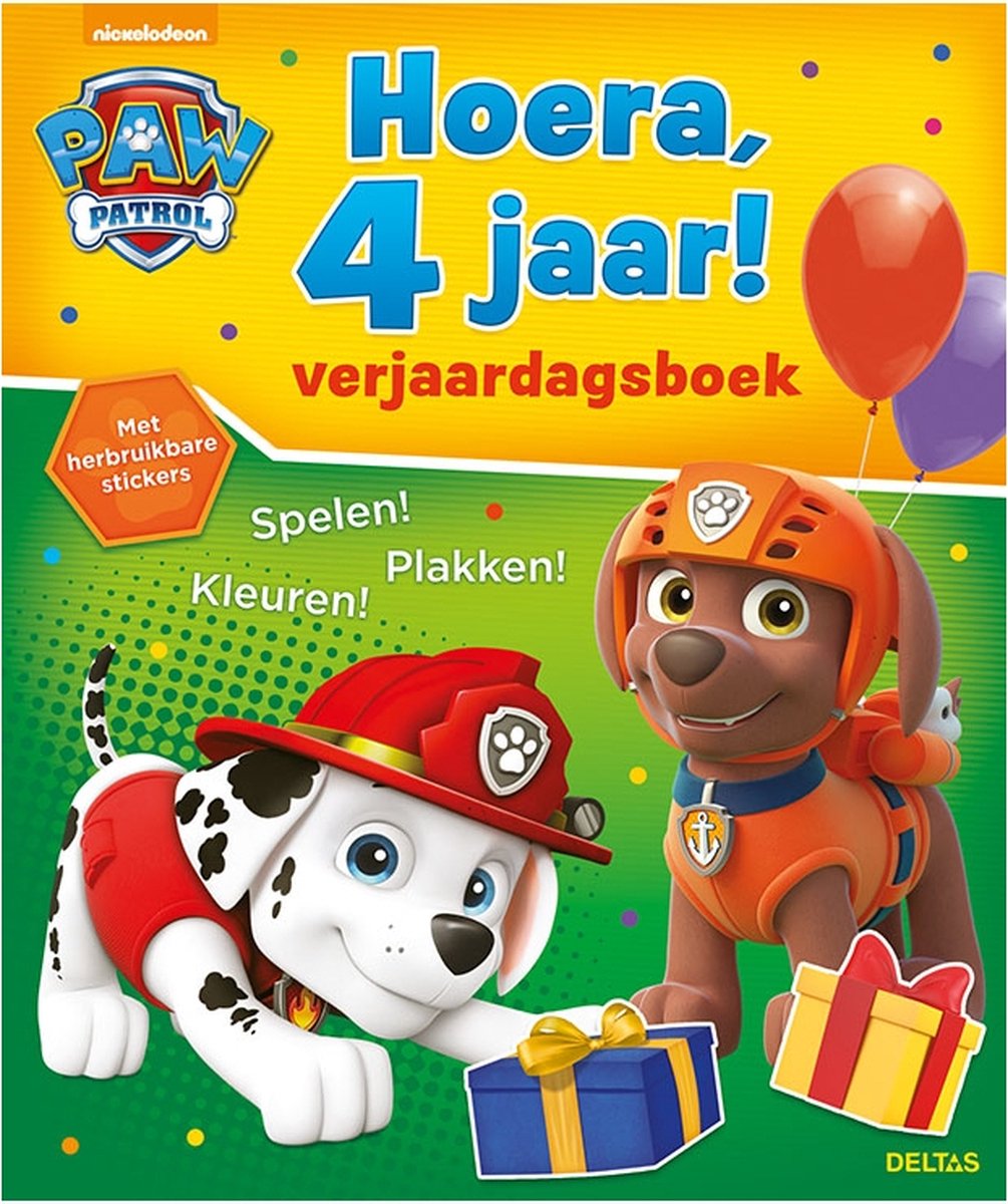 Deltas Paw Patrol Geburtstagsbuch – Hurra, 4 Jahre!