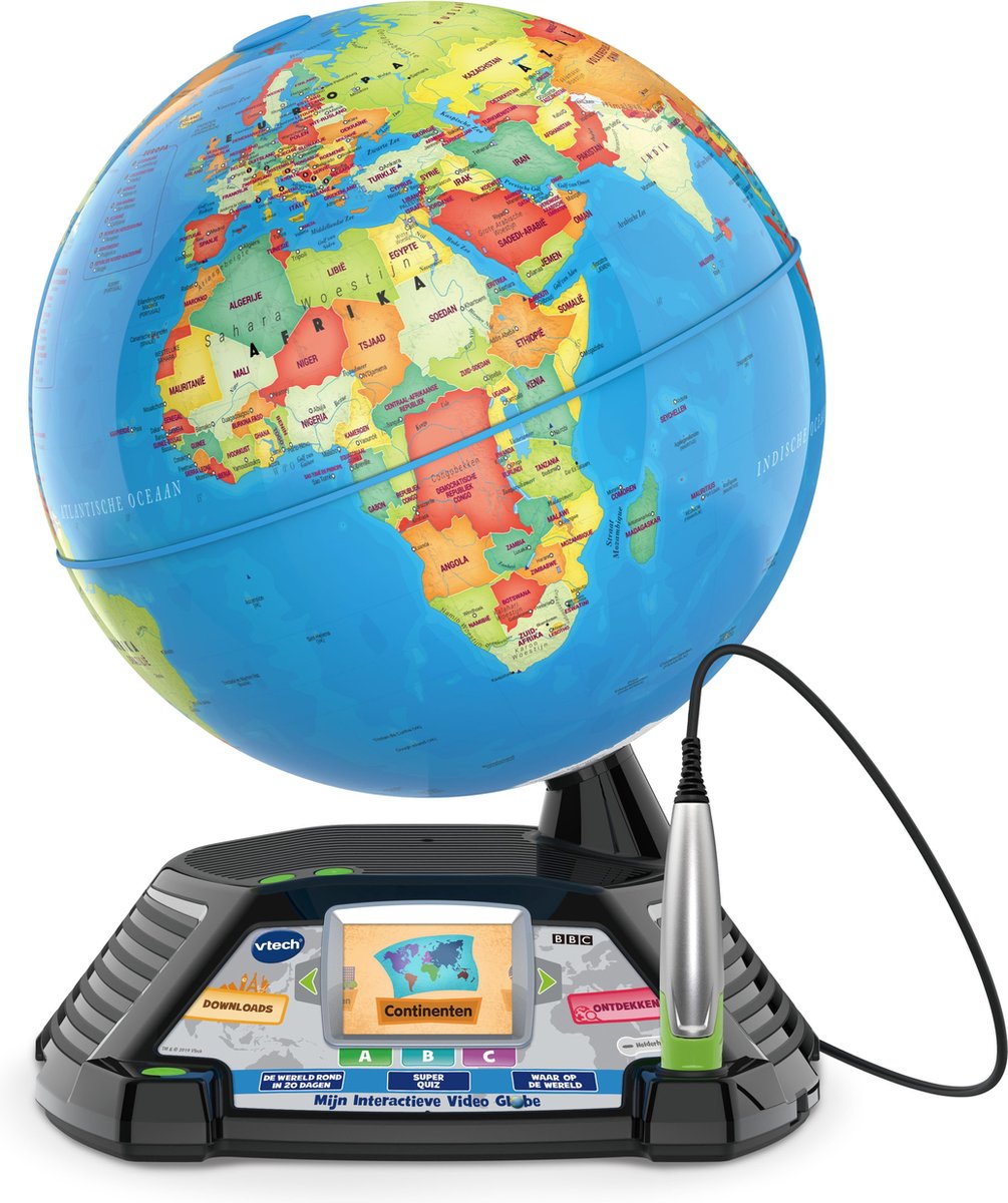 Vtech My Interactive Video Globe – Weltkugel Kinder – Lernspielzeug – Geschenk – Kinderspielzeug 7 Jahre bis 12 Jahre
