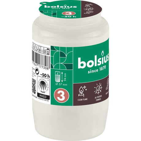 Bolsius Grableuchte Compo Nr.3 weiß