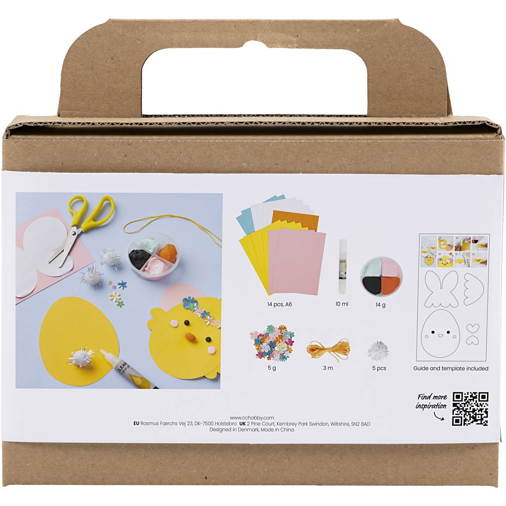 Creativ Company Mini-Hobby-Set Dekorationen aus Papier, Karton mit Dekoration, 1 Set