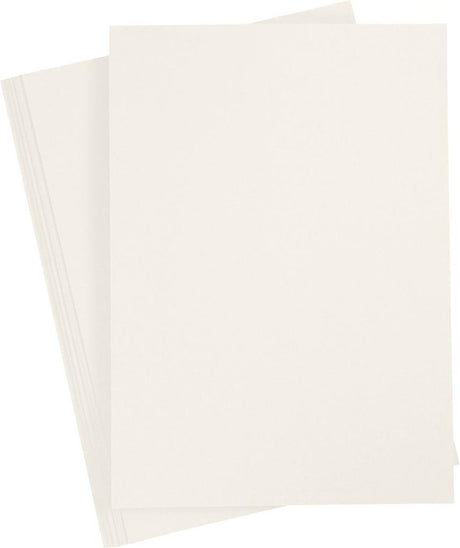 Creotime Papier gebrochenes Weiß A4 80gr, 20 Stk.