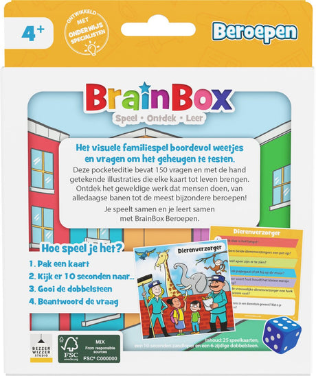 Bezzerwizzer Brainbox Taschenberufe – Niederländisches Kartenspiel