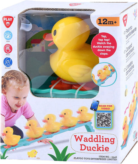 Playgo watschelt Ente die Rampe hinunter, Spielset