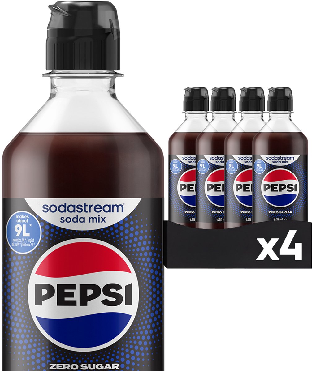 Sodastream Pepsi Cola Zero Sirup – 4er-Pack