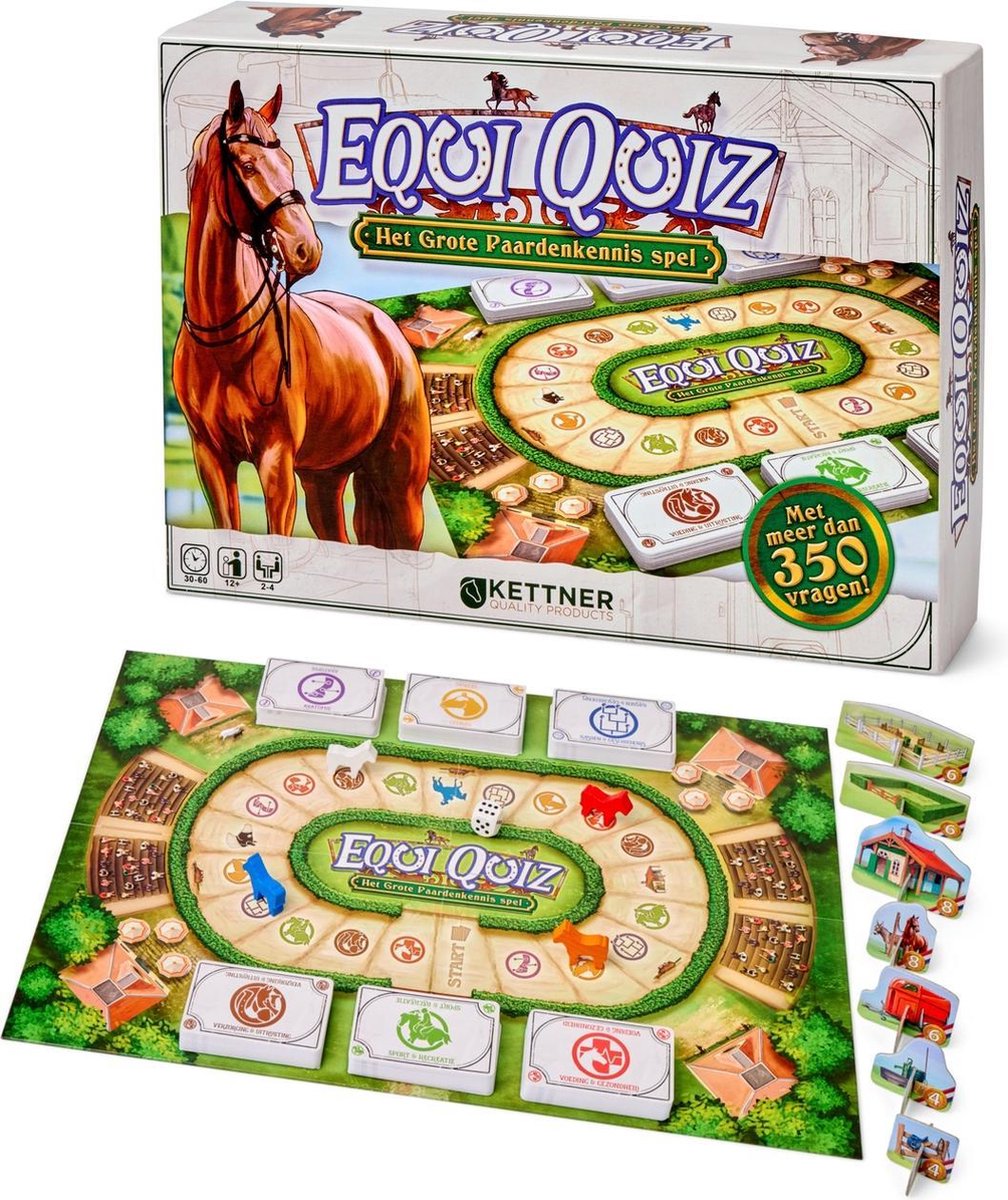 Van der meulen bordquiz equi quiz het grote paardenkennis spel