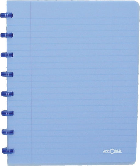 Atoma trendiges Notizbuch, ft A5, 144 Seiten, liniert, transparent blau 1 Stück