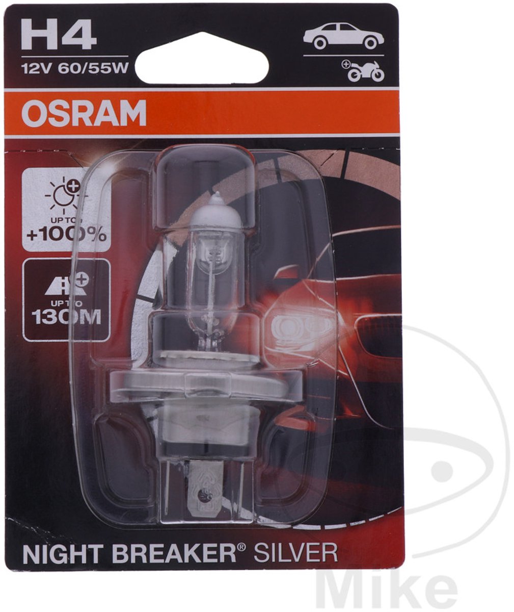 Osram night breaker silver autolamp h4 12v 60 55w