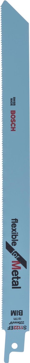 Bosch - Bimetall-Säbelsägeblatt, S 1122 EF flexibel für Metall