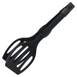 Westmark Doppel-Back-Servierzange, Länge: 28,9 cm, Kunststoff, Duetto Flonal, Schwarz, 21002260