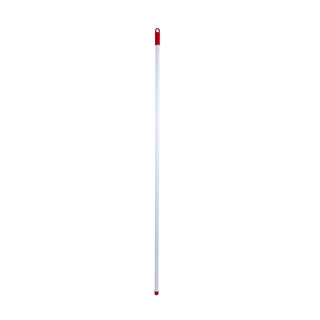 Luva Besenstiel Metall weiß 140cm mit Schraubgewinde