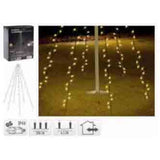 Fahnenmastbeleuchtung warmweiß 192 LEDs 190cm
