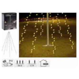 Fahnenmastbeleuchtung warmweiß 192 LEDs 190cm