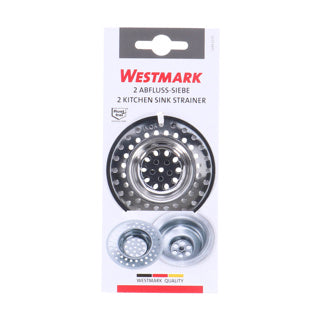 Westmark Spülbeckensiebe Edelstahl 7 cm 2 Stück