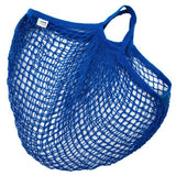 Point-Virgule-Netztasche mit kurzen Henkeln blau 40x40cmbasic von | 10 Stück