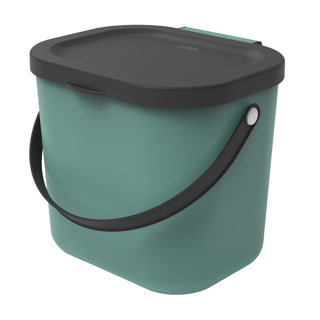 Rotho Albula Mülltrenner – Biotonne – 6l – dunkelgrün