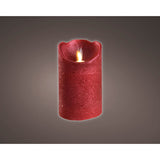 Kaemingk Weihnachts-LED-Kerze Tanzflamme rot 12 cm