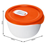 Rotho Mikrowellenschüssel 0,8 l Micro Papayarot | 2 Stk