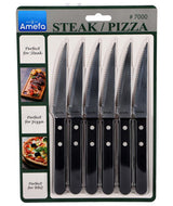 Amefa Pizzasteakmesserset 6-teilig schwarz