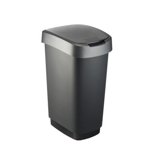 Rotho Twist Abfallbehälter 50l schwarz