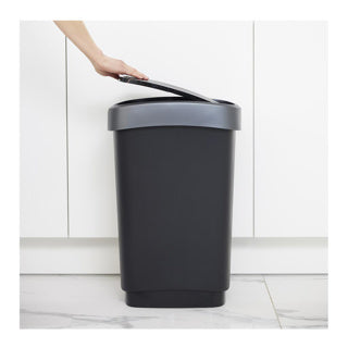 Rotho Twist Abfallbehälter 50l schwarz
