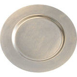 Keine Markengrundplatte 33 cm silber