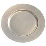 Keine Markengrundplatte 33 cm silber