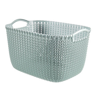 Curver Strick-Aufbewahrungskorb, Größe L, 19 l, blau
