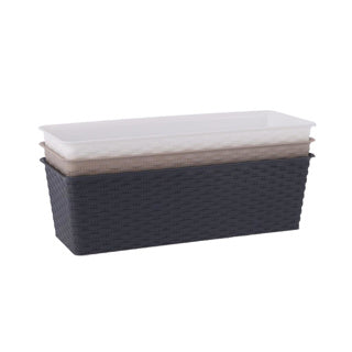 Blumenkasten 12 x 16 x 40 cm PP farbig sortiert | 6 Stück