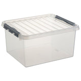 Sunware q-line Aufbewahrungsbox 36 Liter transparent 50x40x26cm