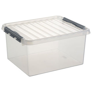 Sunware q-line Aufbewahrungsbox 36 Liter transparent 50x40x26cm