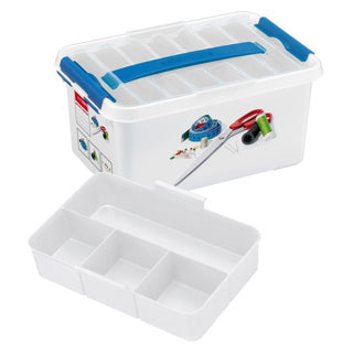 Sunware q-line Nähkasten 6l mit Einsatz – 30x20x14,5 cm – ohne Inhalt
