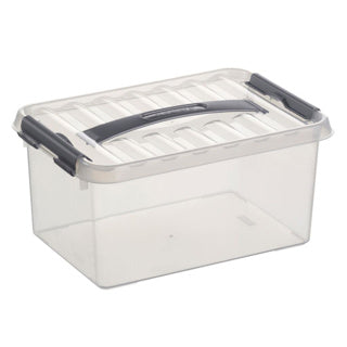 Sunware q-line Aufbewahrungsbox 6l transparent | 3 Stück