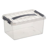 Sunware q-line Aufbewahrungsbox 6l transparent | 3 Stück