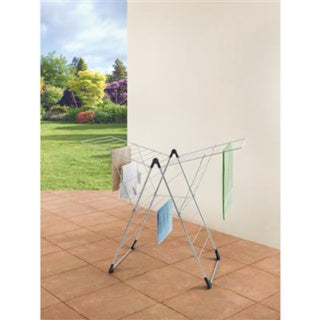 Metaltex tomadovento Wäscheständer silber 58 x 133 x 109 cm