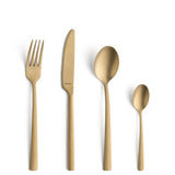 Amefa Manille Vintage – Gold – 16-teiliges Besteckset – 4 Personen – Edelstahl – spülmaschinenfest – 18 0