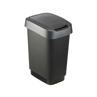Rotho Twist Abfallbehälter 10l schwarz