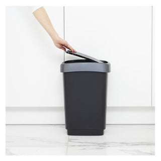 Rotho Twist Abfallbehälter 10l schwarz