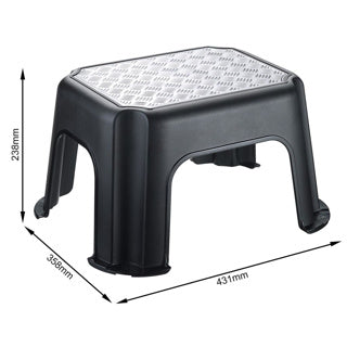 Rotho Paso Trittstufe - Belastbarkeit bis 150kg - Silbermetallic