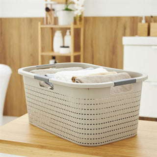 Rotho Country Wäschekorb 40l Cappuccino