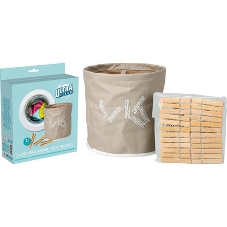 Ultra clean wasknijpermand met 24 wasknijpers