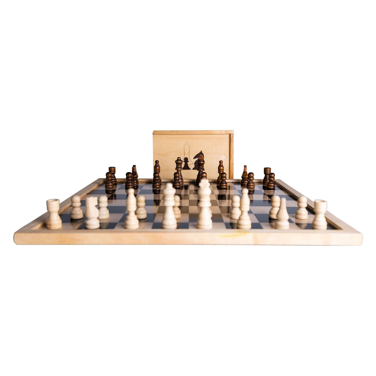 Clown Games Échecs Pièces bois, 32dlg.