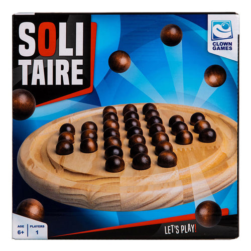 Clownspiele Solitär-Brettspiel aus Holz