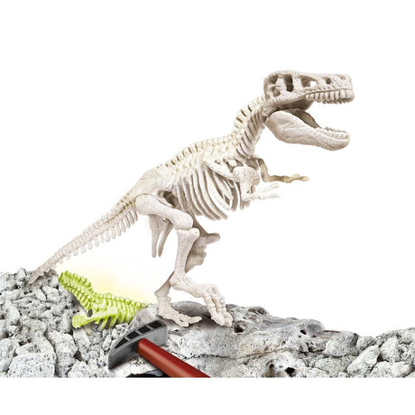 Clementoni Wissenschaftsspiel Archeo-Spiel – T-Rex Fluo