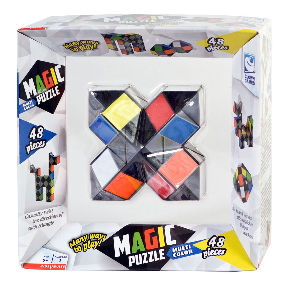 Clownspiele Clown Magie Puzzle Multi -Farben