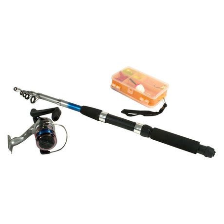 Game on Fishing Telecasting-Rute mit Zubehör, 2,10 m
