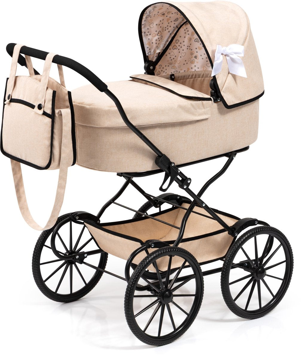 Klassischer beigefarbener Puppenwagen von Bayer Design