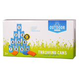 Outdoor play throwing cans